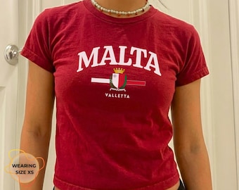 Malta Women's Baby Tee- Malta shirt- Malta gift- Malta T Shirt -Maltese- mediterranean tee