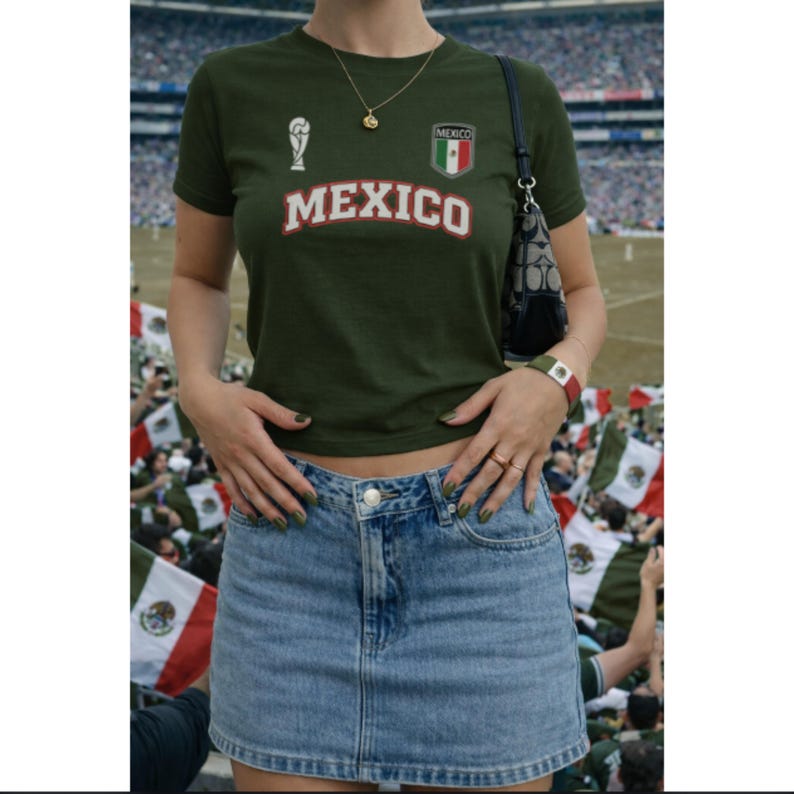 Mexico voetbal baby-T-shirt-Mexico-T-shirt-Vintage Mexico-T-shirt--Mexicaanse adelaar shirt- Viva Mexico-Mexico kleding afbeelding 1