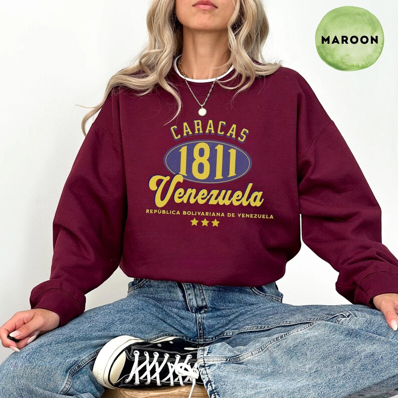 Venezuela unisex Sweatshirt- Venezuela T-shirt- y2k vintage 2000s -Venezuela shirt, Venezuela jersey-Venezuela sweatshirt- venezuela flag image 3