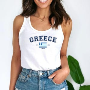 Greece y2k tank top-Greece Tshirt-Greece crop top- Greece baby tee-Greece shirt-Soccer y2k vintage 2000s-y2k crop top- 90s 2000s Clothing
