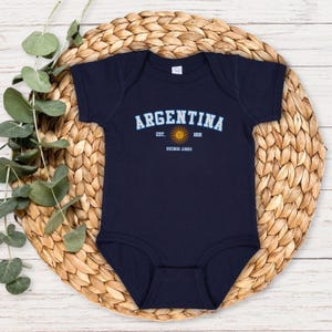 Personalized Baby Argentina National Soccer Jersey-Argentina Jersey,Argentina  shirt-Soccer Custom/Personalized Baby Onesie-Argentina Tshirt