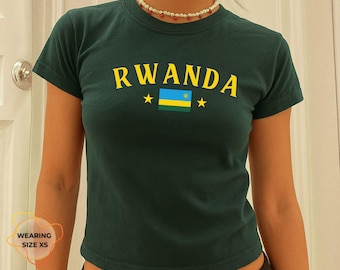 Rwanda Tshirt- Rwanda gift, african baby tee- rwanda flag