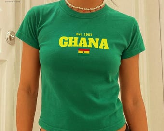 Baby-T-shirt Ghana vlag Ghanese Pride, T-shirt Ghana Heritage, West-Afrika souvenir