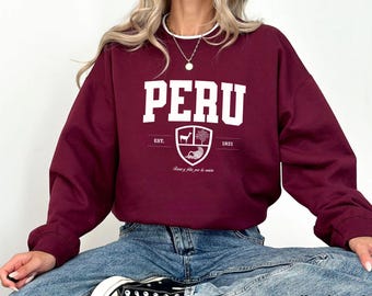 Peru Unisex Sweatshirt, peruvian swetshirt-Latinx Pride Sweatshirt -peruvian flag- peruvian pride- unisex crewneck- Peruana Sweatshirt