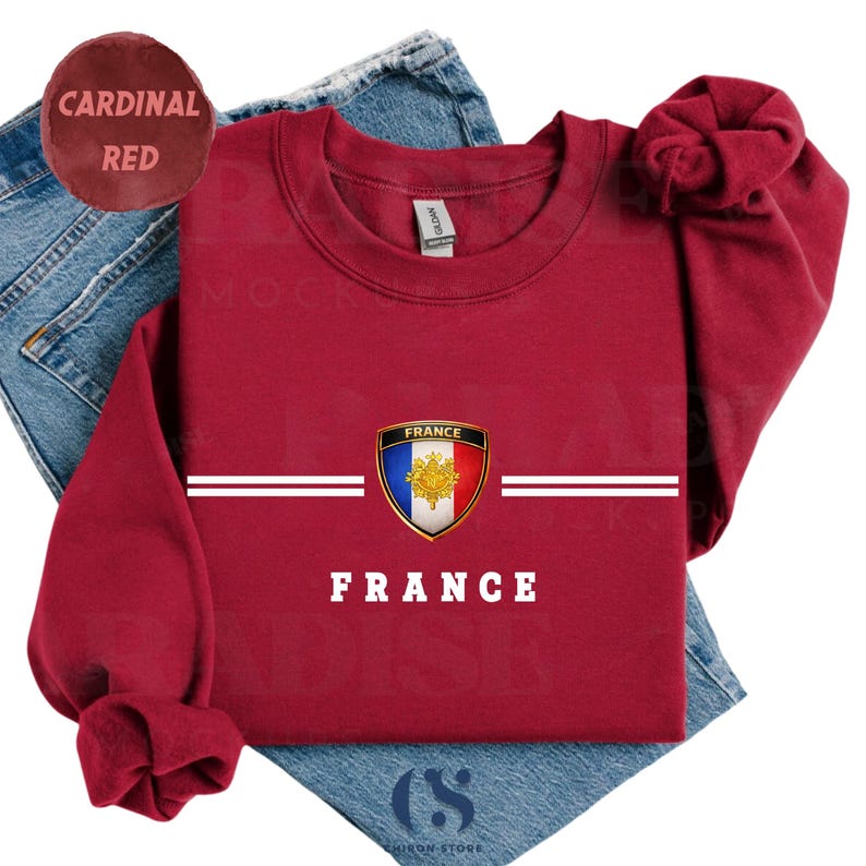 France National Team Sweatshirt - French Soccer Sweater - Paris Football Jersey - France Gift - French Souvenir - Allez Les Bleus Shirt image 6