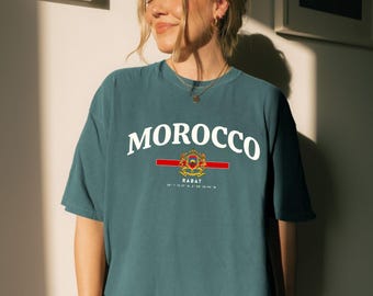 Morocco T-shirt, Moroccan shirt, morocco souvenir- morocco gift- morocco shirt -morocco clothes