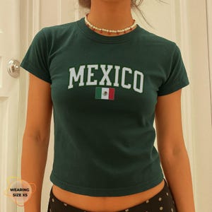 Mexico Y2k Jersey Top,mexico gifts-mexico art-Soccer y2k vintage 2000s ,Mexico Baby Tee,Y2K Crop Top Mexico Tshirt-mexico artisan-soccer mom