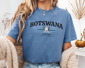Vintage Botswana T-shirt, shirt Botswaanse vlag, Pride Gift
