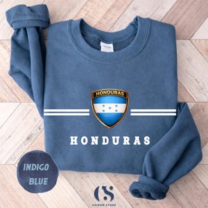 Honduras National Team Sweatshirt, Honduras Soccer Sweater- Honduras Flag Crewneck, Honduras Pride Apparel, Honduras Gift, Honduras souvenir