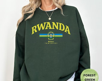 Rwanda Sweatshirt - Rwanda Tshirt, Rwanda gift- Rwanda flag -Rwanda shirt