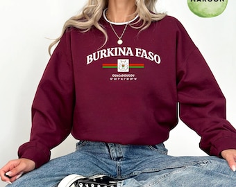 Burkina Faso Sweatshirt- Burkina Faso tshirt, Burkina Faso gift- Burkina Faso shirt- flag tee