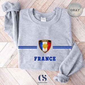 France National Team Sweatshirt - French Soccer Sweater - Paris Football Jersey - France Gift - French Souvenir - Allez Les Bleus Shirt image 5