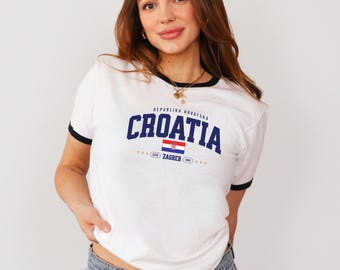 Croatia Unisex Tshirt- Croatia shirt- Croatia crop top-Croatia T Shirt -flag tee- Croatia jersey -Croatia flag-Hrvatska-Croatia flag