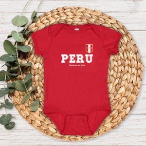Personalized Baby Peru National Soccer Jersey-Peru Jersey,Peru shirt-Soccer Custom/Personalized Baby Onesie-Peru Tshirt-peruvian shirt
