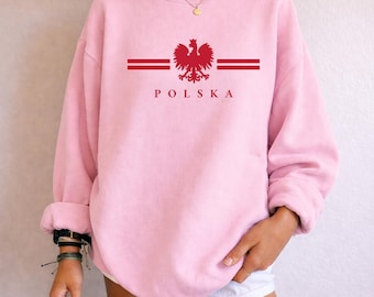 Polska Sweatshirt, Polen Sweatshirt - Polska Shirt, polnischer Pullover, polnische Geschenke, Polen Geschenke