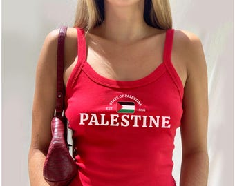 Camiseta sin mangas con tirantes de Palestina, Palestina libre, bandera de Palestina, camiseta de Palestina, camiseta con la bandera de Palestina, camiseta de Palestina, sandía de Palestina