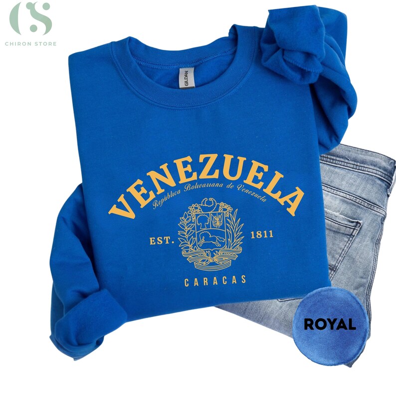 Venezuela Sweatshirt, Venezuela Souvenir- venezuela flag shirt- venezuela gift- freedom venezuela- flag sweatshirt image 6