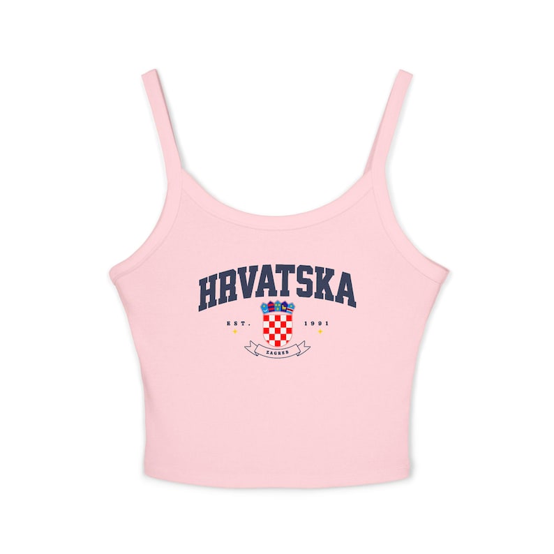 Kroatische voetbaltanktop, Kroatisch shirt voor dames, Kroatische top, Kroatische vlag damestop afbeelding 7