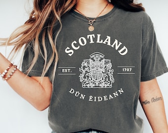 Scotland T shirt- scotland shirt, vintage y2k gift- Scotland jersey- Scotland  crop top-2000s clothing- gifted scotland -scotland flag