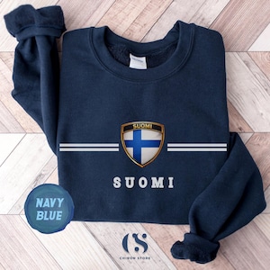 Sudadera de la selección nacional de Finlandia, suéter de fútbol Suomi- camiseta de Finlandia, regalo de Finlandia, recuerdo de Finlandia- regalo de helsinki -camiseta de finlandia