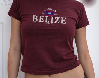 Camiseta de Belice, camiseta de herencia beliceña, camiseta del orgullo caribeño