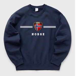ノルウェー代表スウェットシャツ、ノルウェーサッカーセーター（ノルウェーギフト）、ノルウェーTシャツ、スカンジナビアのお土産（ノルウェースウェットシャツ）、スカンジナビアシャツ