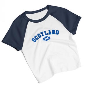 Scotland Scottish  raglan baby tee