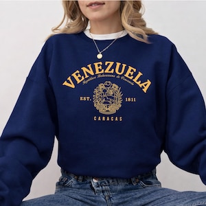 Venezuela Sweatshirt, venezuela flag shirt- venezuela gift- Venezuelan Flag Crewneck Pullover- flag sweatshirt image 1