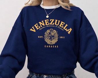 Venezuela Sweatshirt, venezuela flag shirt- venezuela gift- Venezuelan Flag Crewneck Pullover- flag sweatshirt