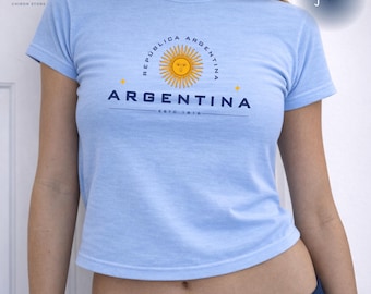 T-shirt Argentine, chemise Argentine Pride, haut esthétique latino