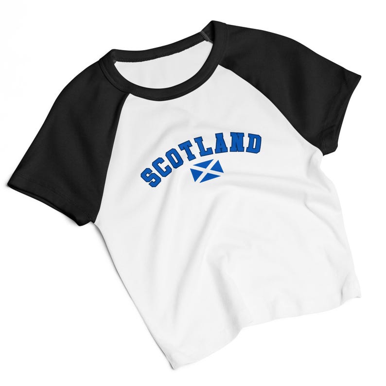 Scotland Scottish  raglan baby tee