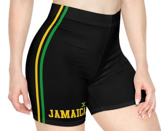 Shorts de ciclista jamaiquinos, ropa de los años 90 y 2000, shorts jamaicanos, camiseta jamaiquina - Camiseta de bebé jamaiquina, top corto jamaicano