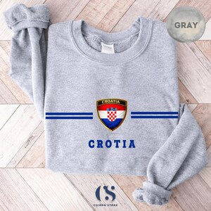 Croatia Sweatshirt, Croatia Soccer Sweater -Croatia gift- Croatia shirt- Croatia crewneck- Croatia jersey image 5
