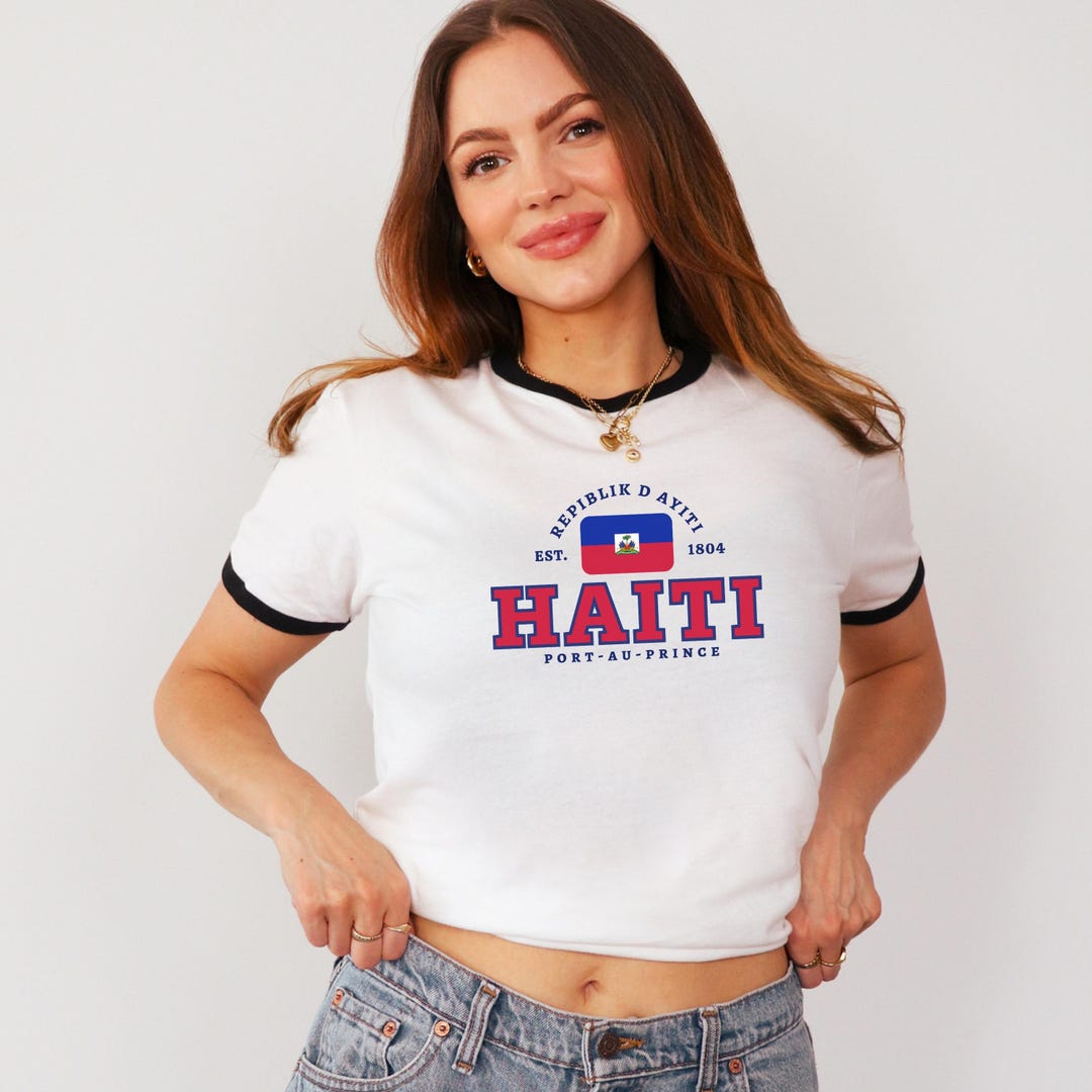 Haiti Unisex Tshirt- Haiti Tshirt- Haiti Crop Top -haiti Flag -haiti ...