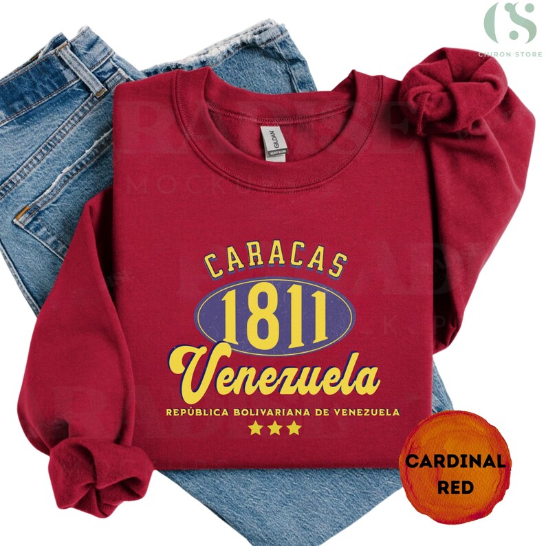 Venezuela unisex Sweatshirt- Venezuela T-shirt- y2k vintage 2000s -Venezuela shirt, Venezuela jersey-Venezuela sweatshirt- venezuela flag image 5