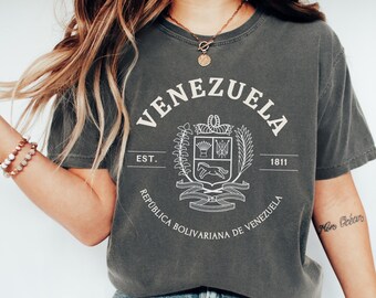 Venezuela Unisex Tshirt - y2k vintage 2000s ,Venezuela retro - Venezuela  jersey-Venezuela top-venezuela flag- venezuela gift-venezuela crop