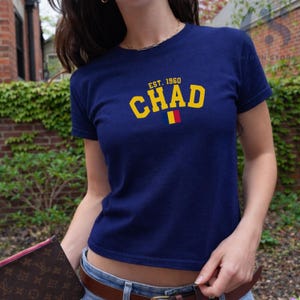 Chad Shirt, Tchad Tee, Chadian Pride T Shirt, Central Africa Heritage Souvenir Gift -جمهورية تشاد
