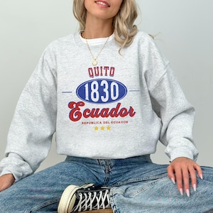 Ecuador Unisex Sweatshirt, ecuador sweater- Ecuador gift , Ecuador T-shirt, Ecuador shirt,  Ecuador flag- latina pride- unisex crewneck