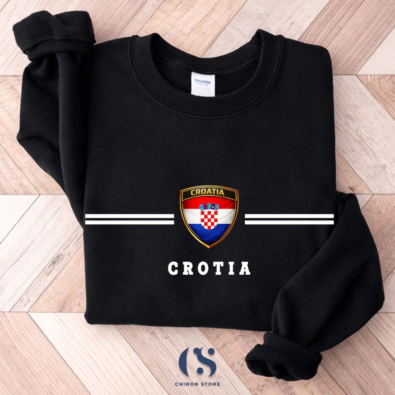 Croatia Sweatshirt, Croatia Soccer Sweater -Croatia gift- Croatia shirt- Croatia crewneck- Croatia jersey image 6
