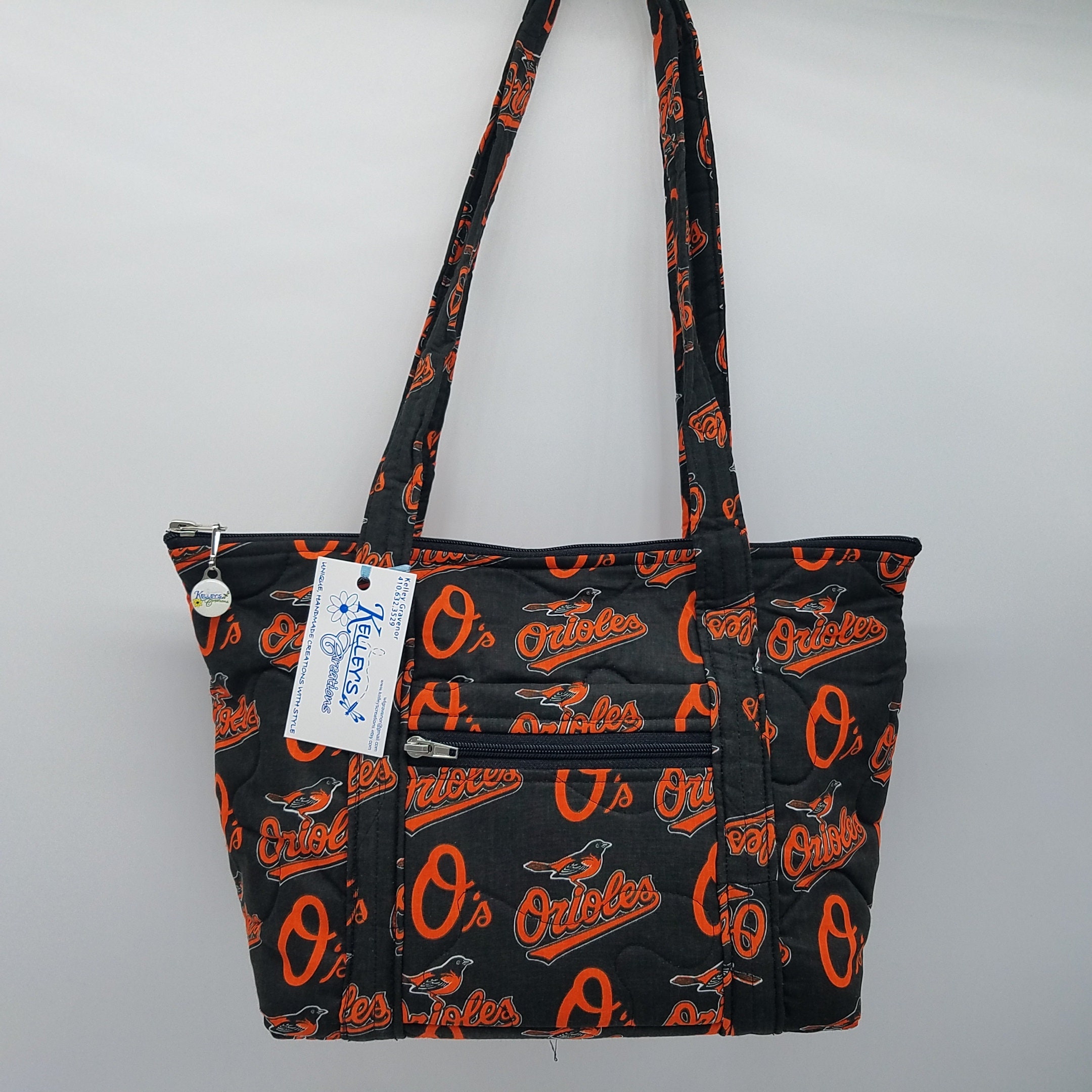Quilted Fabric Handbag Purse Baltimore Orioles Baseball | Etsy