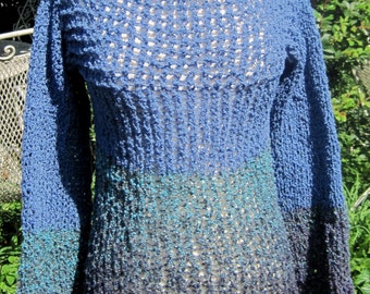 hand knit sweater FREE SHIPPING