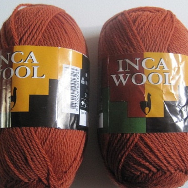 2 skeins of Inca Wool yarn destash