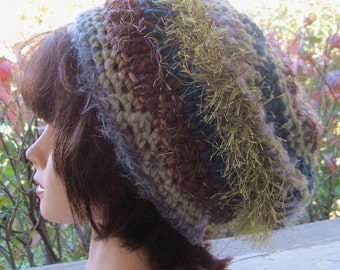 crochet slouch hat FREE SHIPPING