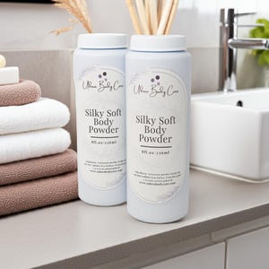 1-Silky Soft Body Powder 8 oz  All Natural No Talc~