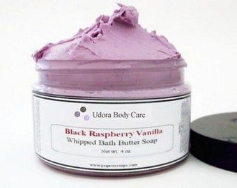 Black Raspberry Vanilla Whipped Bath Butter Soap~Bath Care~Shaving