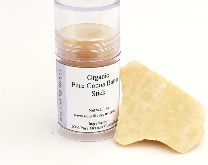 Organic Pure Cocoa Butter Stick 1 Oz Etsy