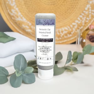Bentonite Clay Botanical Facial Cleanser 4 oz Skin Care, Cleanser, Facial Care