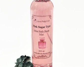 Pink Sweet Sugar Type After Bath Body Mist 8 oz Ready to Ship