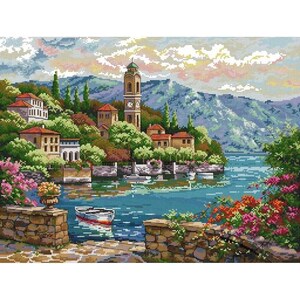 3 Sets Embroidery Starter Kit With Landscape Tree Mountain River Floral Nature Scenery Pattern Embroidery Kit Hoops Needles Threads Beginners