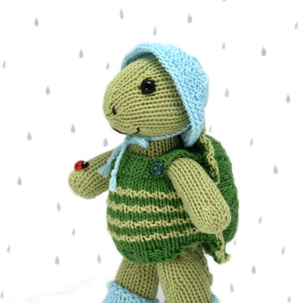 Rainy Day Turtle Knitting Pattern
